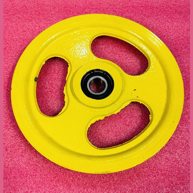 Шкив натяжного устройства D-215мм (подшипник 6004, канат 6-8 мм) KM372834G02 Kone