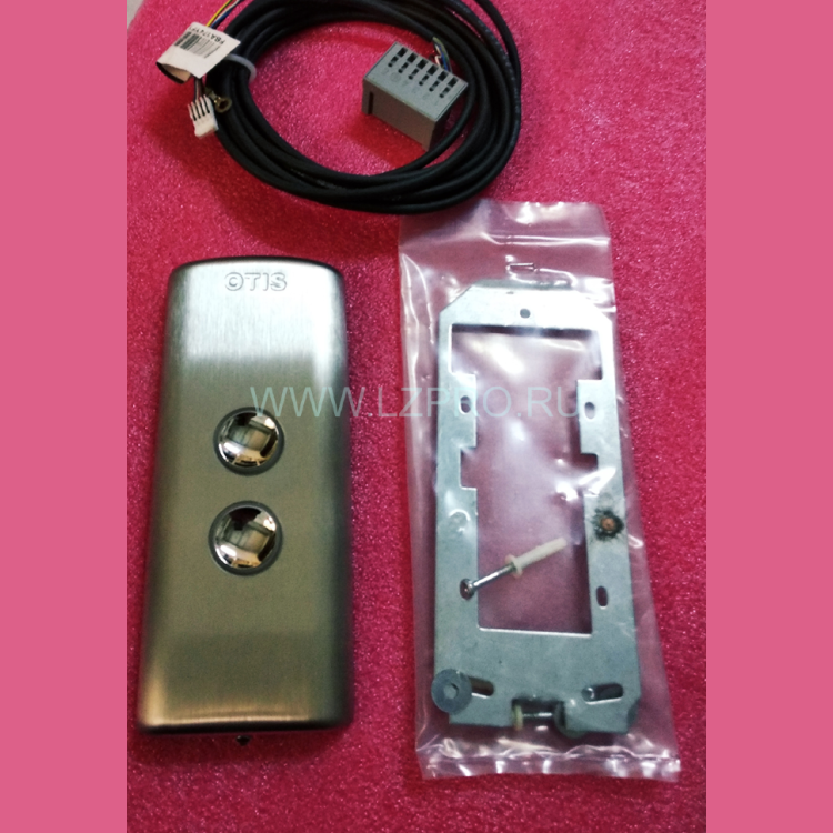 Вызывной пост двухкнопочный (шлиф. нерж.) с платой HBB Otis