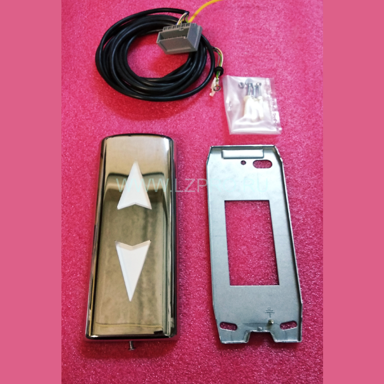 Указатель направления SHL (пол. нерж., две стрелки, FAA23600BA) с платой FAA25005A1 Otis