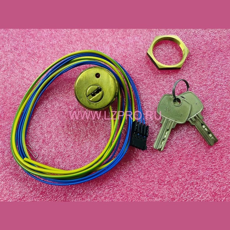 Ключевина SH1, 24 В, bronze, с красной подсветкой, разъем AMP Otis FAA431R3