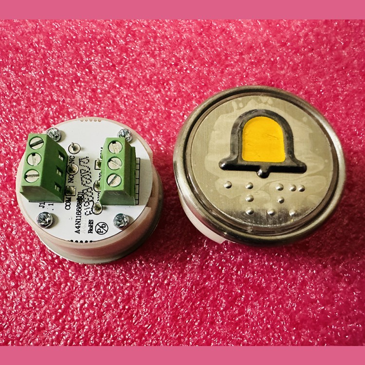 Модуль кнопочный белая подсветка код брайля "КОЛОКОЛЬЧИК" A4N116668$01 BBP-R302-VCPLT-S-W-2NC (MA2D04-BEL-2NC)