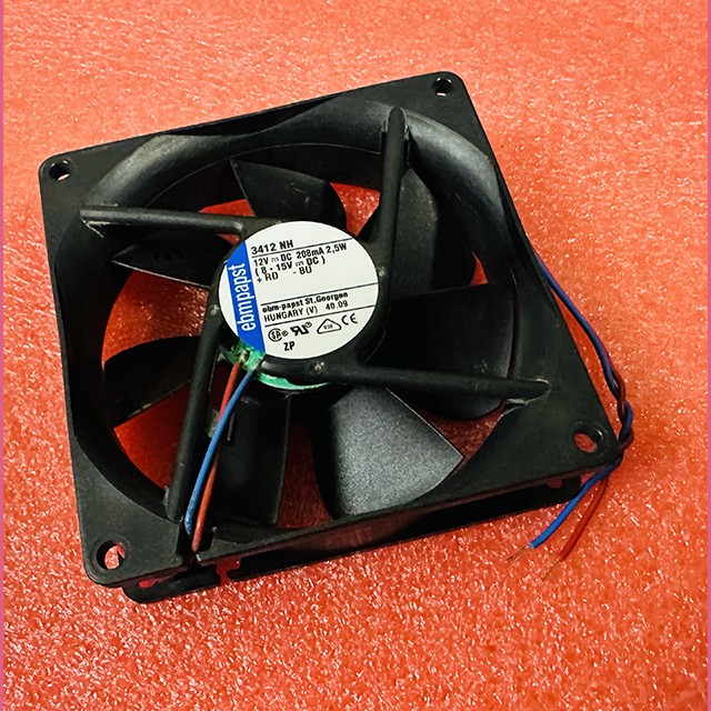Вентилятор 92x92x25mm 12VDC 208mA 2,5W 3412 NH ebmpapst