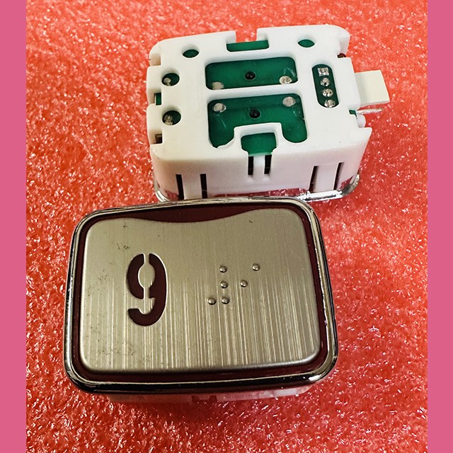 Модуль кнопочный красная подсветка код брайля AK-25B "9" AEN04C049*A Sigma