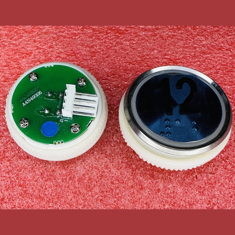 Кнопочный модуль 12 синяя подсветка с шрифтом Брайля  A4N49326 Thyssen