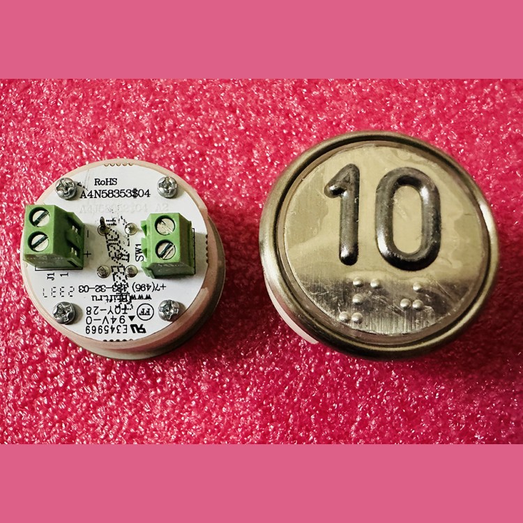 Модуль кнопочный белая подсветка код брайля "10" A4N58353$04 BBP-R302-VCPLT-S-W-10 (MA2D04-S-W-10)