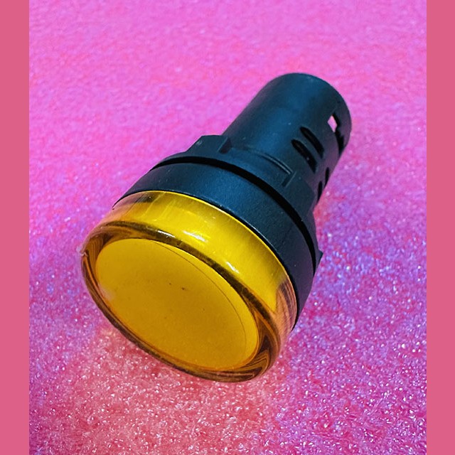 Индикаторная лампа (арматура светосигнальная) 24В D22 желтая ИЛ16-22/23 ТЭ