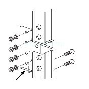 Стыковая планка направляющих Otis