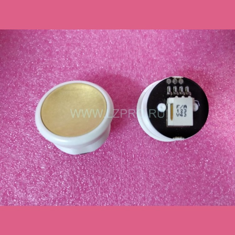 Кнопка без подсветки БЕЛЫЙ ореол полированная "золото" FAA25090AD219