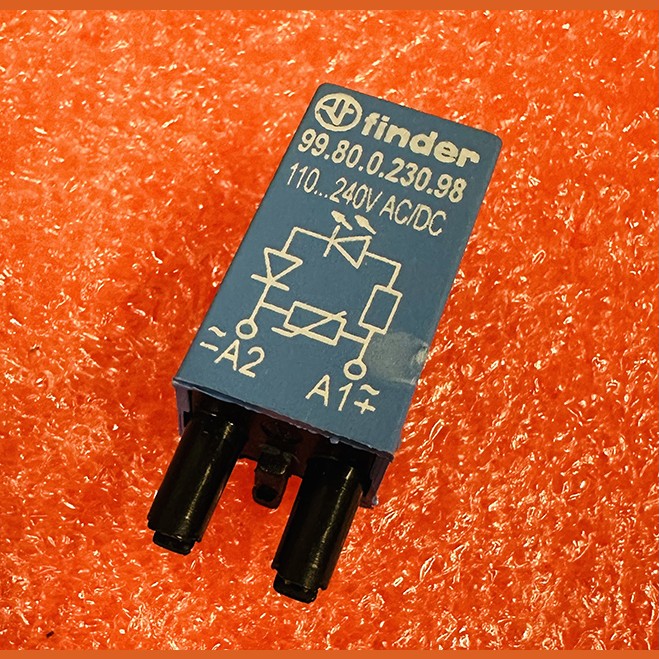 Защитный модуль, светодиод+варистор, 110-230VAC/DC 99.80.0.230.98 Finder