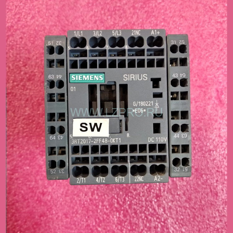 Контактор 110VDC 2NO+2NC 3RT2017-2FF48-0KT1 Siemens
