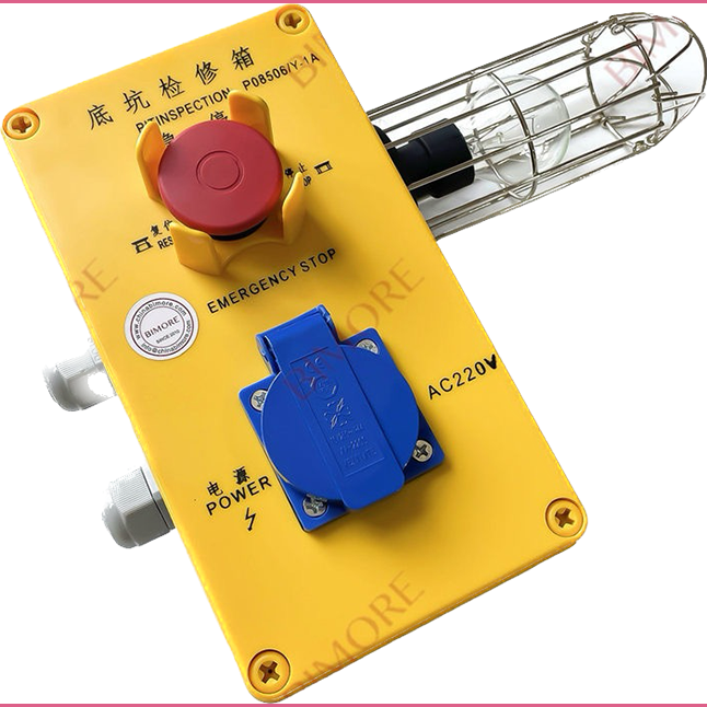 Блок приямка с розеткой AC220V, кнопкой "STOP" и освещением XAA23750M3 XIZI Otis