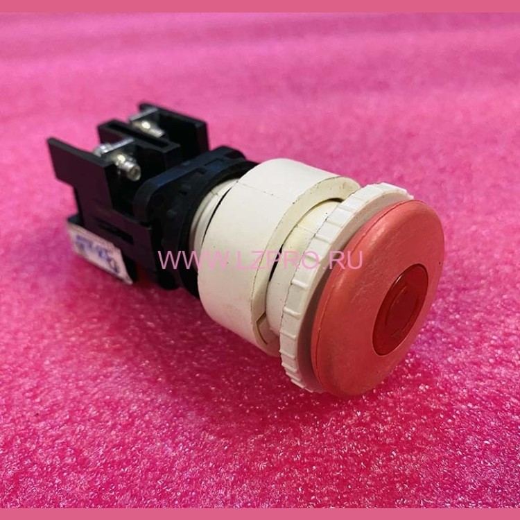 Выключатель кнопочный 1з+1р красный гриб с фиксацией ВК43-21-11131-54 УХЛ2