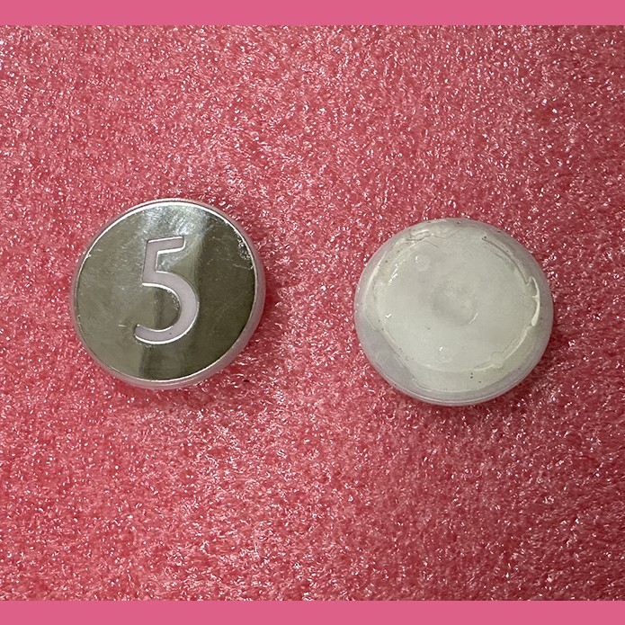 Нажимной элемент (толкатель) белый полированный "5" Kone