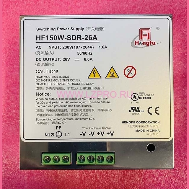 Импульсный источник питания DC 26V 6.0A HF150W-SDR-26A Hengfu Schindler