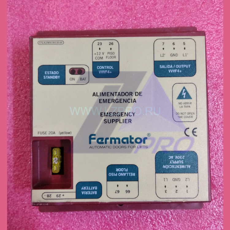 Блок аварийного питания привода VVVF4+ BATTERY BACK Fermator