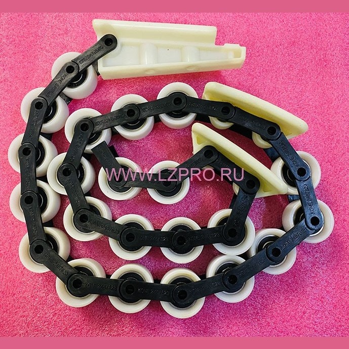 Обводная цепь торца балюстрады RSV TL, 22 ролика, L=1330мм, шаг 45мм DEE2758680 Kone