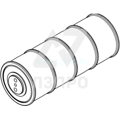 Блок полиспастный Dim1(L)-277 мм на 4 ремня ( grooves pitch 65 mm) GAA266F14 Otis