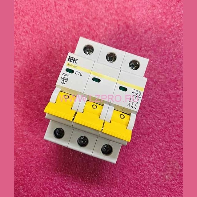 Автоматический выключатель 3P C10 BA47-29 iEK