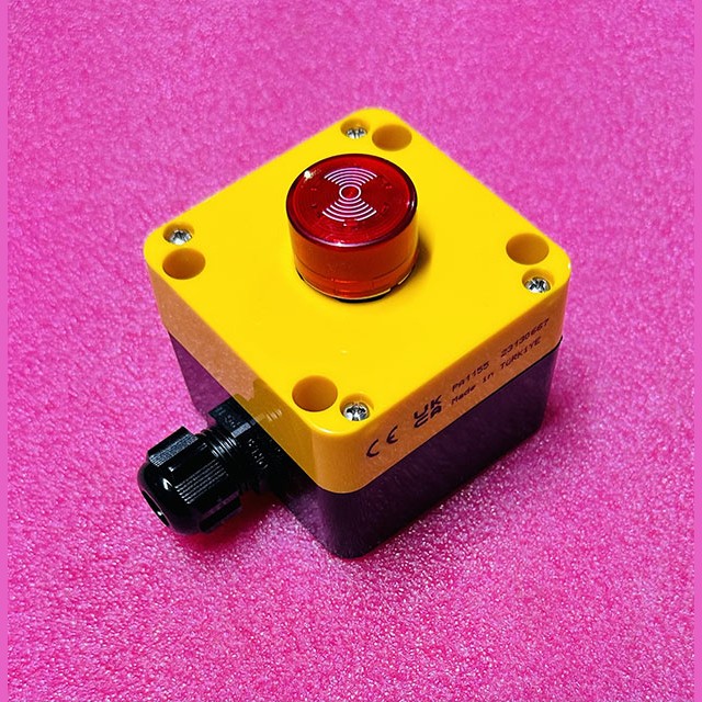 Пост сигнализации PA1155 желто-черный зуммер-мигалка