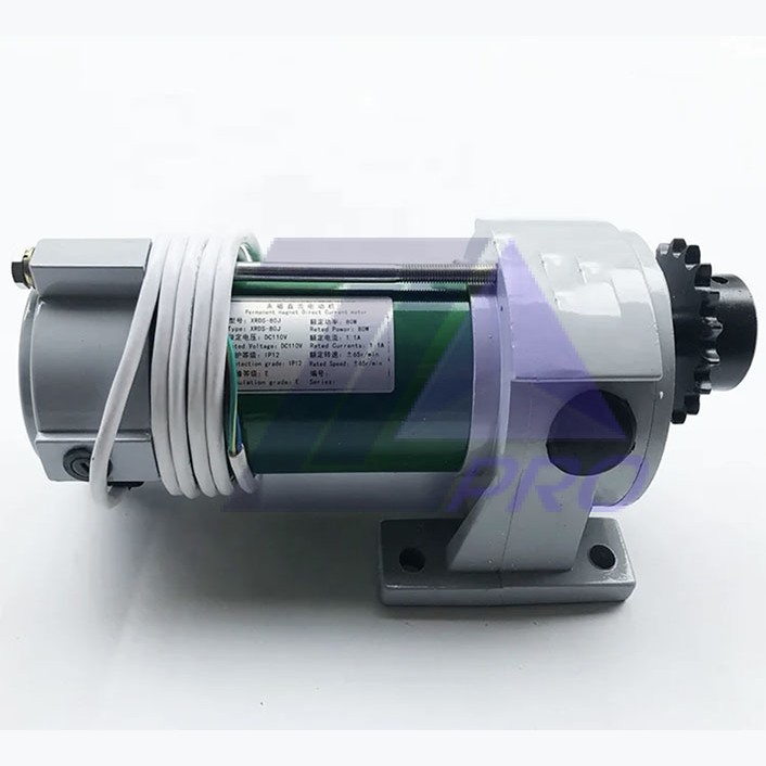 Электродвигатель привода дверей с редуктором 110VDC XRDS-80J XIZI OTIS