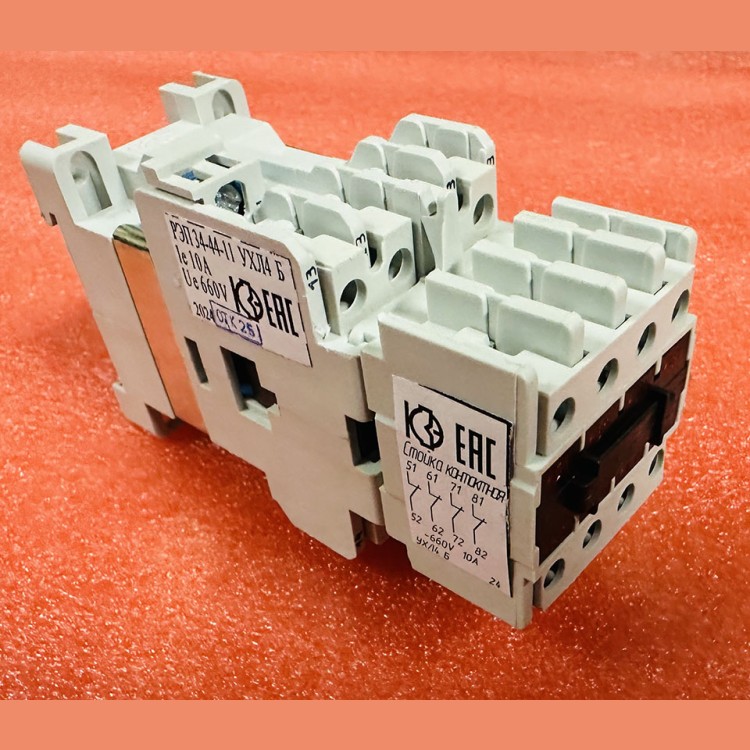 Реле электромагнитное промежуточное 4НО+4НЗ РЭП34-44-11 УХЛ4 Б 220В КЗЭ