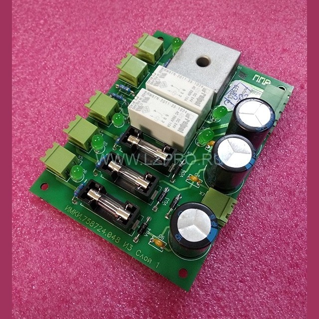 Плата питания и реле для станции ШК6000 для лифтов с машинным помещением ППР ИМКИ.656123.020.01 ЩЛЗ