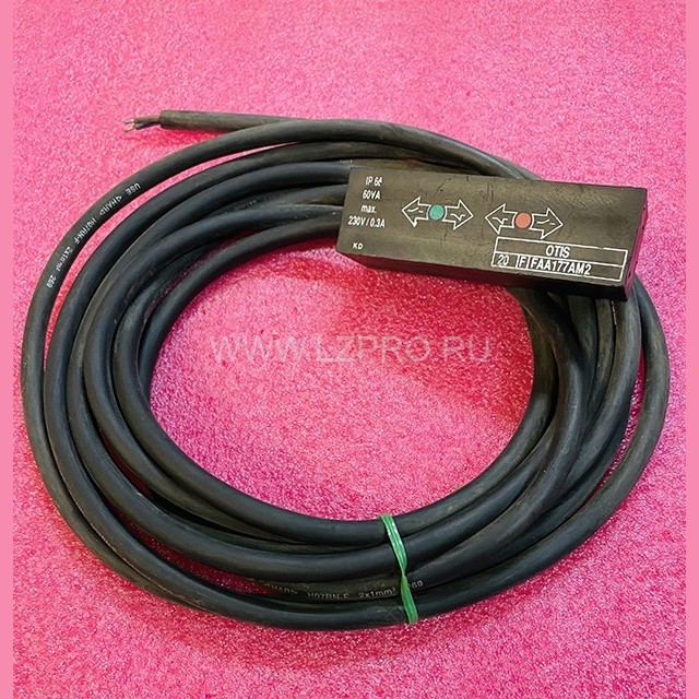 Датчик герконовый бистабильный 220V / 0,3A с кабелем 4 метра FAA177AM2 Otis